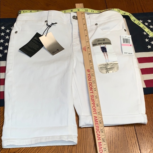 🆕NWT⭐️SEVEN7⭐️Bermuda SHORTS w/Roll Cuff💕 - Picture 4 of 8